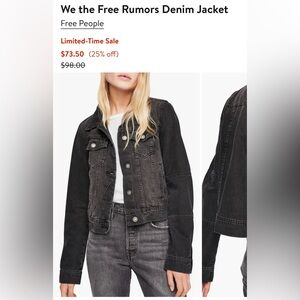 Free people rumors denim jacket